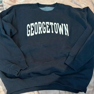blue Georgetown john galt crew neck
